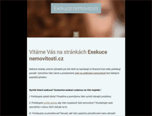 Tablet Screenshot of exekuce-nemovitosti.webnode.cz